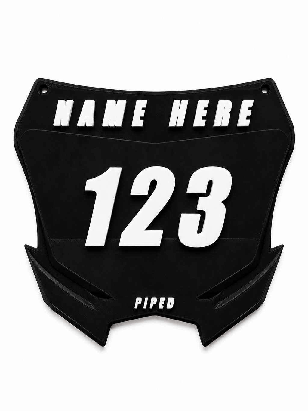Custom Black Plate Plug
