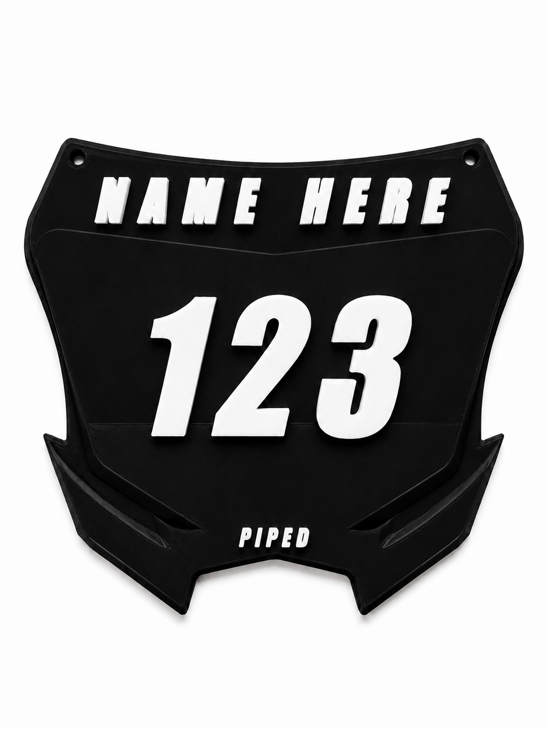 Custom Black Plate Plug
