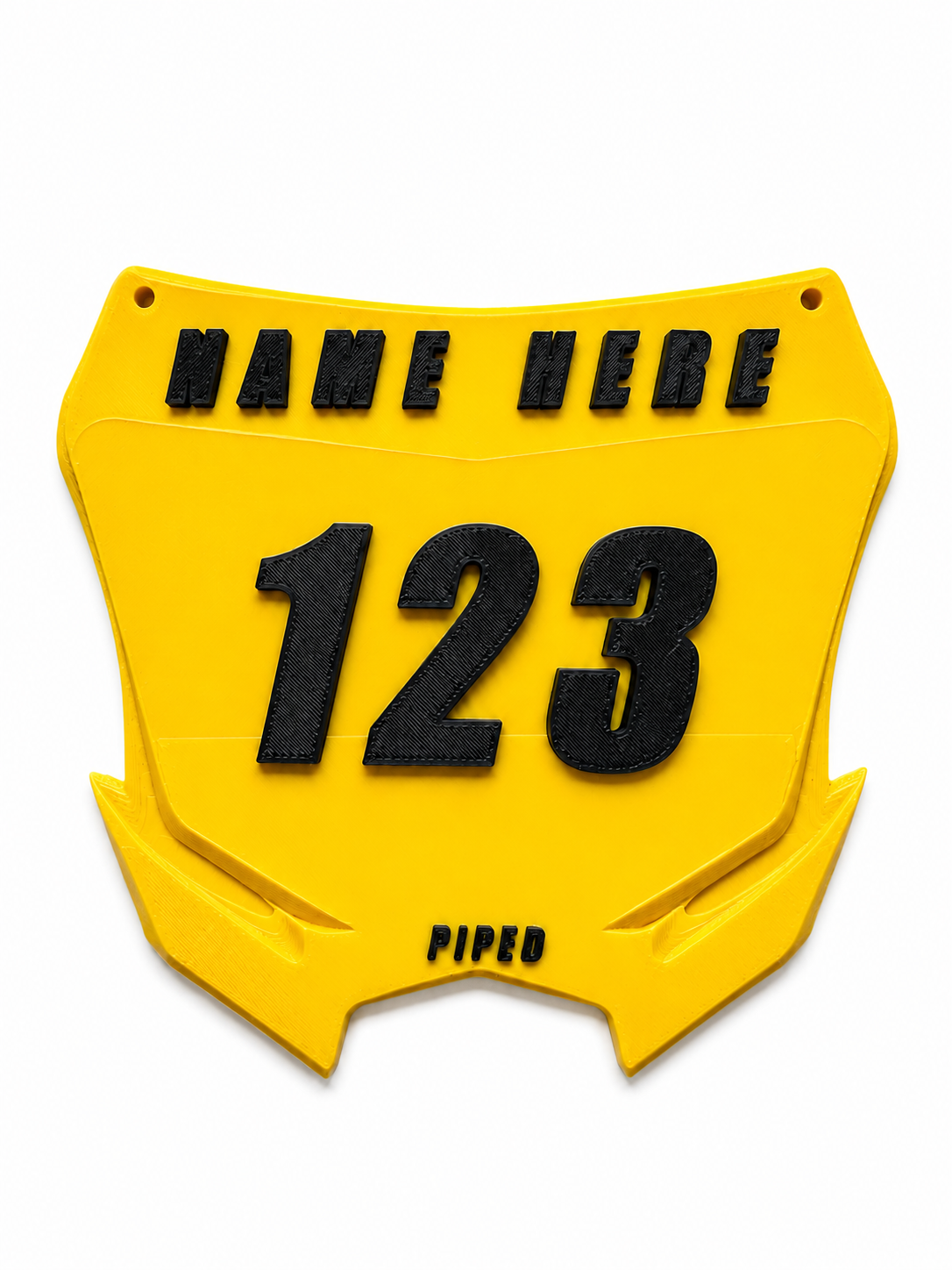 Custom Yellow Plate Plug
