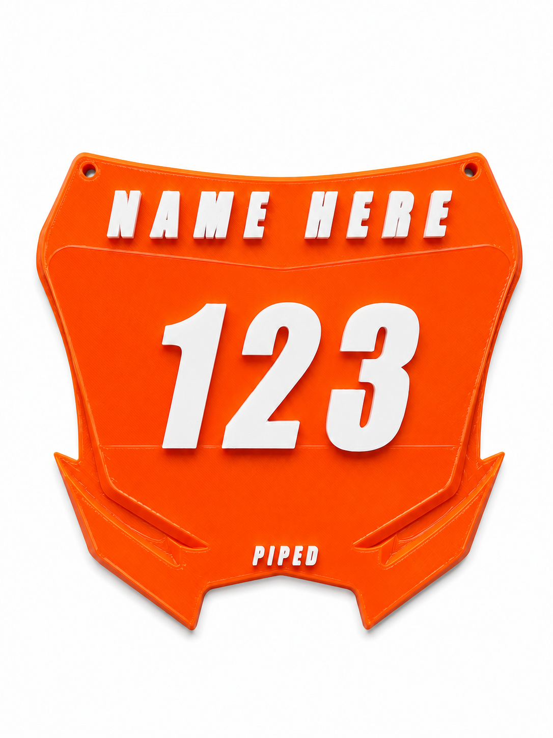 Custom Orange Plate Plug